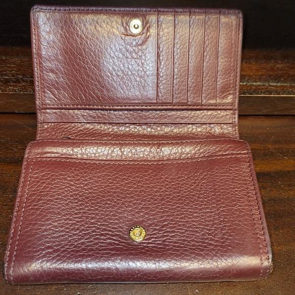 Mulberry burgundy French wallet - Picture 2 of 11